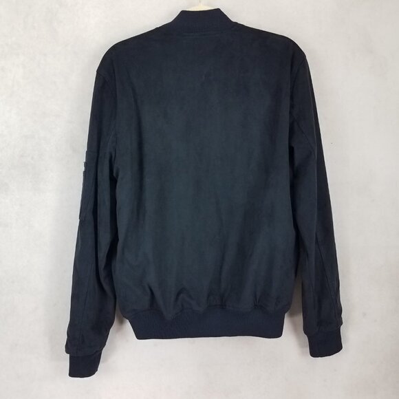 NEW Slate & Stone Men's M Zip Up Lightweight Bomber Jacket in Navy Blue - Picture 2 of 10